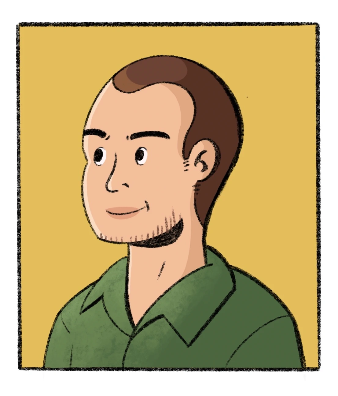 Comic portrait of David Lowry