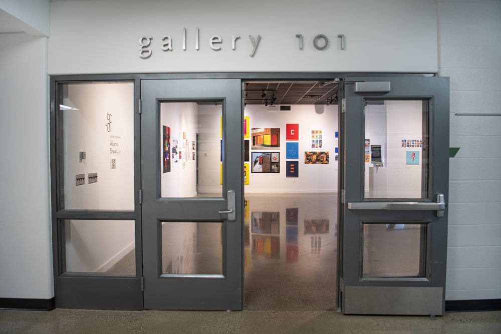 The entrance to 